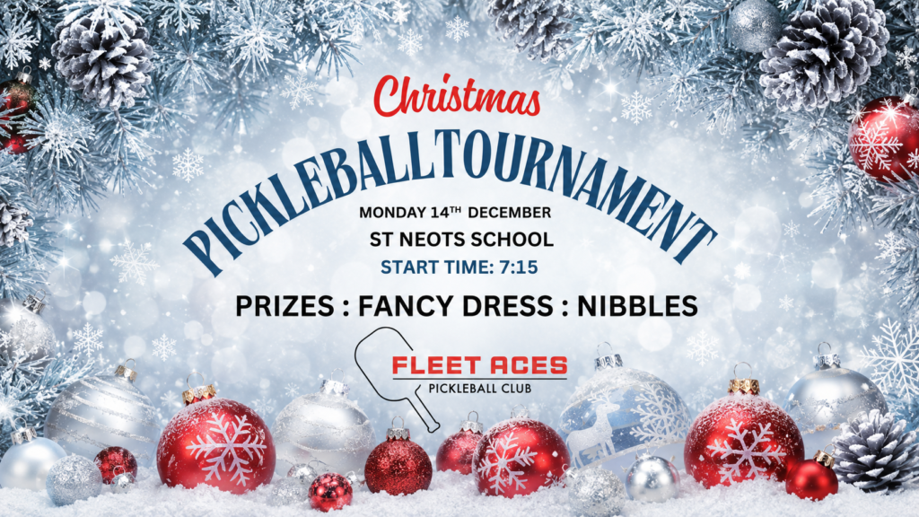 Frosty Christmas Pickleball Tournament Poster 26